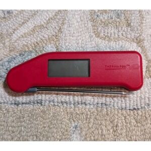 ThermoWorks Thermapen Classic Super Fast Thermometer Red, Gently Used,